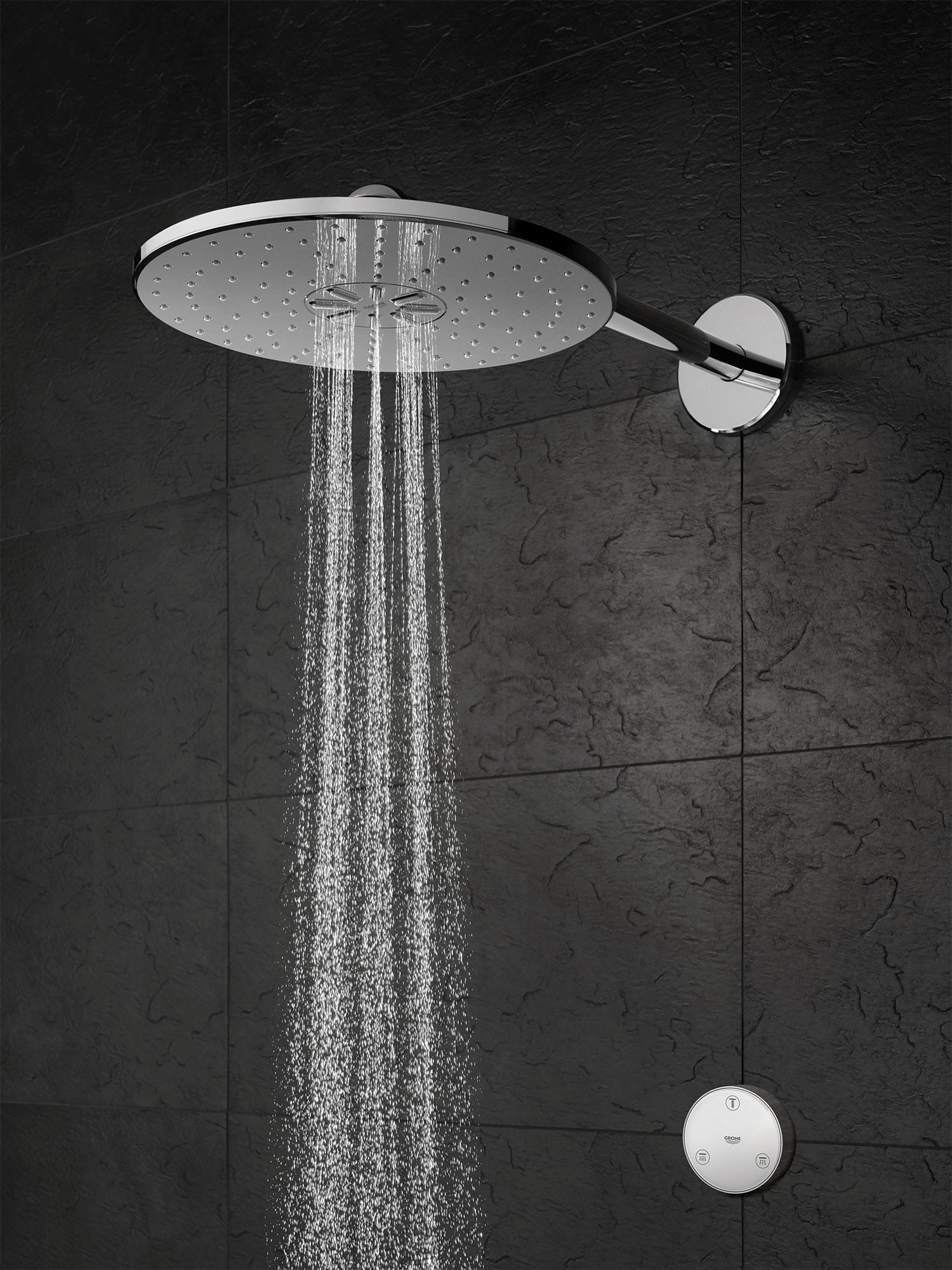 Shower Head with Remote, 12" - 2 Sprays, 1.75gpm